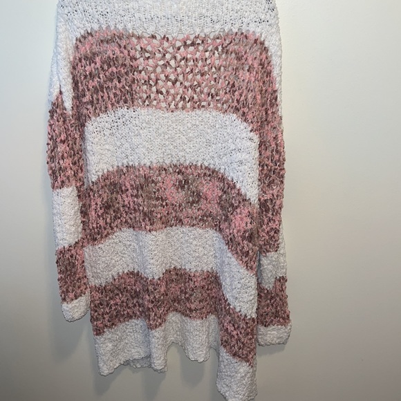 ✨SALE✨ KORI | Multi Colored Oversized Open Front Cardigan Sweater W/ Pockets - Picture 9 of 9